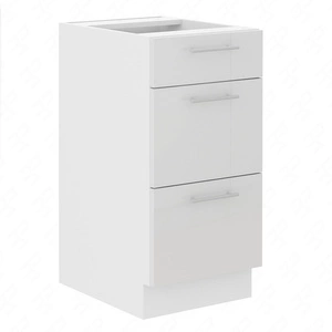 Szafka kuchenna stojąca z szufladami Lumia 40 D 3S BB szafka odporna na parę wodną rozlaną ciecz i wysoką temperaturę