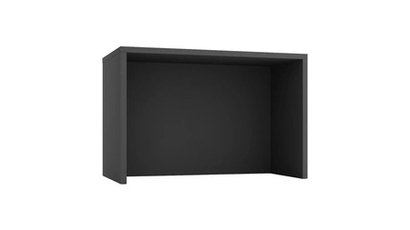 Wyspa kuchenna Adele 127 cm szary grafit / szary funkcjonalna wyspa kuchenna wyposażona w szafki z koszem cargo metalowe uchwyty