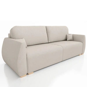 Kanapa rozkładana Linge jasny beż elegancki design doskonała sofa do salonu lub pokoju dziennego funkcjonalność i estetyka