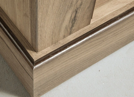 Komoda z szufladami Antica 114 cm dąb craft złoty elegancki styl idealna komoda do salonu sypialni lub biura prosta forma