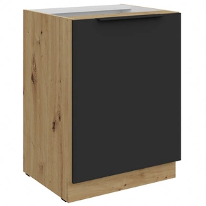 Szafka kuchenna stojąca z półką Alatri Ar 60 D 1F BB szafka odporna na uszkodzenia wykończenie frontów w technologii anti fingerprint