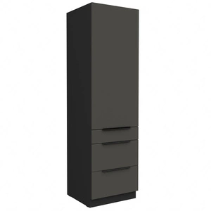 Słupek kuchenny Aversa Bl 60 DKS-210 3S 1F szafka kuchenna odporna na uszkodzenia wykończenie frontów w technologii anti fingerprint