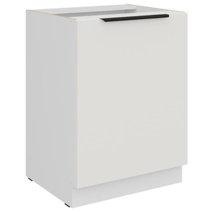 Szafka kuchenna stojąca z półką Corato Wh 60 D 1F BB szafka odporna na uszkodzenia wykończenie frontów w technologii anti fingerprint