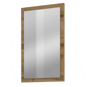 Lustro wiszące Cross 60x40 cm dąb wotan funkcjonalny dodatek do przedpokoju lub garderoby nowoczesny design