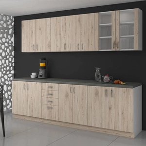 Zestaw mebli kuchennych Sold 260 cm niepowtarzalny styl szafek dopasuje się do wnętrza każdej kuchni