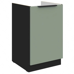 Szafka kuchenna pod zlewozmywak Treviso Bl 50 ZL 1F BB szafka odporna na uszkodzenia wykończenie frontów w technologii anti fingerprint