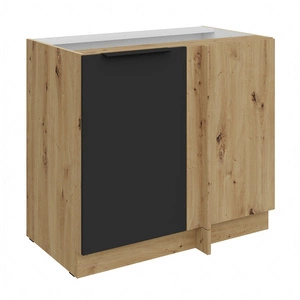 Szafka kuchenna narożna dostawiana Alatri Ar 105 ND 1F BB prawa fronty szafki kuchennej wykończone w technologii anti fingerprint