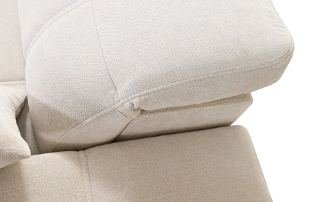 Narożnik z funkcją spania Penejos VI szary popiel prawostronny stylowy narożnik rozkładany z dwoma pojemnikami na pościel trwała tkanina