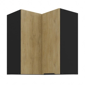 Szafka kuchenna narożna wisząca Crotone 60x60 GN-72 2F metalowy uchwyt krawędziowy szafka odporna na działanie wilgoci i uszkodzenia