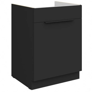 Szafka kuchenna pod zlewozmywak z szufladą Alatri Bl 60 ZL 1S BB fronty szafki kuchennej wykończone w technologii anti fingerprint