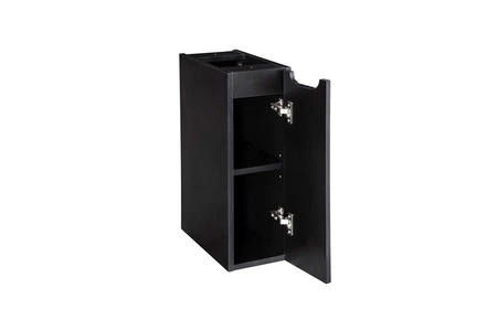 Szafka łazienkowa wisząca Nova 20 cm czarna funkcjonalna szafka pod blat idealnie dopełni aranżację ryflowany front