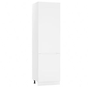 Słupek kuchenny Zova D60 LO/2133 biały szafka do zabudowy lodówki frezowane uchwyty szafka odporna na działanie wilgoci i uszkodzenia