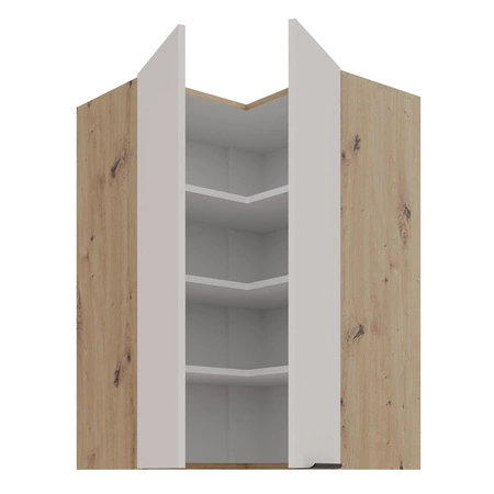 Szafka kuchenna narożna wisząca Soela 60x60 GN-90 2F metalowy uchwyt krawędziowy szafka odporna na działanie wilgoci i uszkodzenia