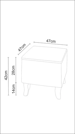 Puf Milano idealny podnóżek z wygodnym siedziskiem delikatnie pikowany
