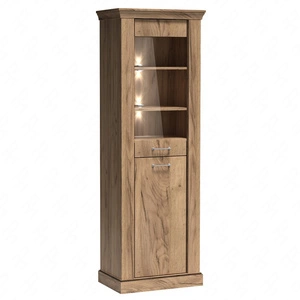 Witryna Antica 67 cm dąb craft złoty elegancki styl idealna witryna do salonu lub pokoju dziennego