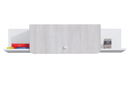 Zestaw mebli Arona biały / dąb wilton biały / szary idealna propozycja do pokoju młodzieżowego lub dziecięcego w modnym stylu