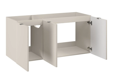 Szafka pod umywalkę Bella 120 cm beżowa doskonała propozycja szafki w stylu nowoczesnym lub klasycznym fronty z frezowaną ramką