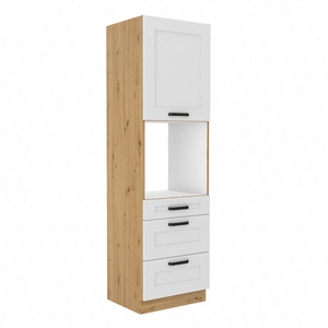 Słupek kuchenny Luis 60 DPS-210 3S 1F szafka z szufladami do zabudowy piekarnika odporna na parę wodną rozlane ciecze i wysoką temperaturę