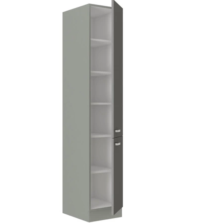 Słupek kuchenny Grey 40 DK-210 2F szafka kuchenna odporna na zewnętrzne czynniki jak para wodna wysoka temperatura i rozlane ciecze