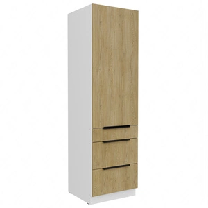 Słupek kuchenny Cremona 60 DKS-210 3S 1F szafka z szufladami odporna na działanie wilgoci i uszkodzenia metalowe uchwyty krawędziowe