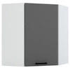 Szafka kuchenna narożna wisząca Clara 60x60 WR czarny metalowy uchwyt szafka odporna na działanie wilgoci i uszkodzenia