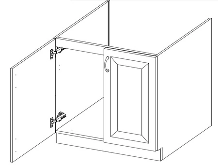 Zestaw mebli kuchennych narożny Style 210x350 cm idealny do wnętrz w stylu skandynawskim klasycznym i nowoczesnym