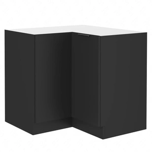 Szafka kuchenna narożna Black 90x90 DN 2F BB metalowy uchwyt krawędziowy szafka odporna na działanie wilgoci i uszkodzenia