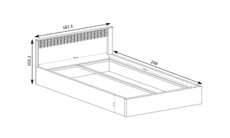 Łóżko Natural 160x200 cm dąb ribbeck stylowe łóżko z pojemnikiem na pościel designerski zagłówek wzbogacony o subtelne oświetlenie