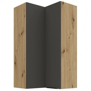 Szafka kuchenna narożna wisząca Aversa Ar 60x60 GN-108 2F odporna na uszkodzenia wykończenie frontów w technologii anti fingerprint