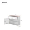 Komoda z szufladą Luna 110 cm biały / różowy elegancka komoda idealna do pokoju dziewczęcego prosta konstrukcja solidne wykonanie