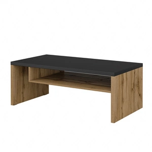 Stolik kawowy Cross dąb wotan / czarny nowoczesna konstrukcja podkreślona wyrazista kolorystyką idealna propozycja do salonu