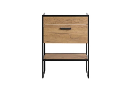 Szafka pod umywalkę Brooklin 60 cm dąb craft złoty nowoczesna i funkcjonalna szafka do łazienki o niepowtarzalnym wzornictwie