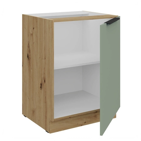 Zestaw mebli kuchennych Treviso Ar 370 cm stylowe szafki kuchenne z frontami wykonanymi w technologii anti fingerprint metalowe uchwyty