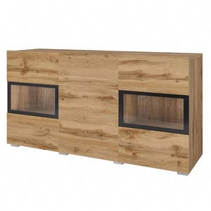 Komoda z szufladami Baros 132 cm dąb wotan wysoka jakość wykonania nowoczesne kształty w wyjątkowej stylizacji zachwycą każdego