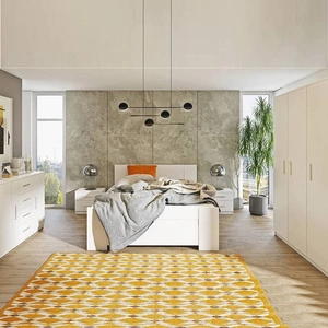 Zestaw mebli do sypialni Rico biały ponadczasowy design komplet mebli do sypialni wykonany z wysokiej jakości płyty laminowanej