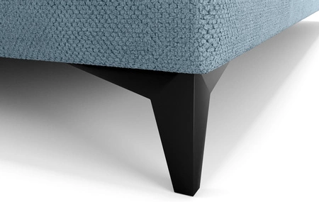 Łóżko kontynentalne Norco 80x200 niebieskie stylowe łóżko z pojemnikiem oświetlenie umieszczone w zagłówku nadaje wyjątkowości