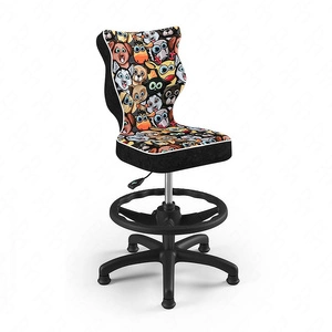 Krzesło do biurka Petit motyw zwierzaki dopasowane do wzrostu 119-142 cm ergonomiczne krzesło obrotowe z podnóżkiem