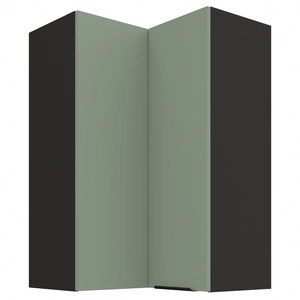 Szafka kuchenna narożna wisząca Treviso Bl 60x60 GN-90 2F odporna na uszkodzenia wykończenie frontów w technologii anti fingerprint