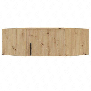 Nadstawka do szafy narożnej Caspe dąb artisan nowoczesny design wykończenie ABS oraz czarne uchwyty