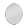 Lustro wiszące Ovalio 100 cm beżowe funkcjonalne okrągłe lustro doskonały dodatek do toaletki przedpokoju oraz sypialni