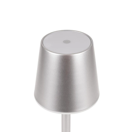 Lampka nocna Stage szara 3W 3000K idealna lampa do każdej aranżacji w stylu nowoczesnym smukła konstrukcja lampy LED