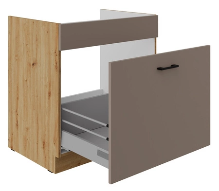 Szafka kuchenna pod zlewozmywak z szufladą Rimini 80 ZL 1S BB szafka odporna na parę wodną rozlaną ciecz i wysoką temperaturę