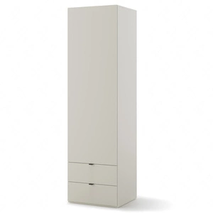 Szafa Woow 60 cm szampańska mała modułowa szafa z szufladami wyposażona w funkcjonalny układ półek idealna do niewielkich przestrzeni