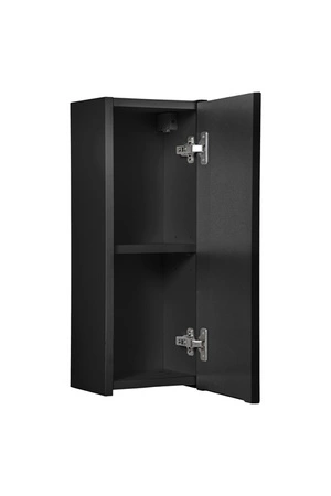 Szafka łazienkowa wisząca Nova 20 cm czarna wąska szafka odporna na działanie wilgoci doskonale dopełni aranżację ryflowany front