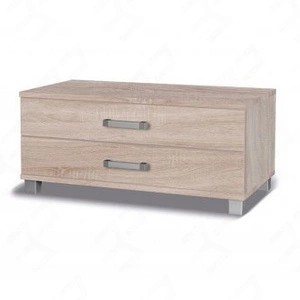 Szafka RTV Maximus 100 cm dąb sonoma jasny z szufladami nowoczesny design oraz szuflady na prowadnicach rolkowych