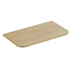 Blat do szafki łazienkowej Ovalia Cremona 80 cm dąb cremona blat z zaoblonymi krawędziami wykonany z wytrzymałej płyty MDF