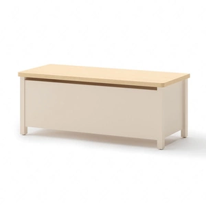 Skrzynia na pościel Story beżowy / dąb vincenza bielona dodatek do pokoju dziecięcego stworzy dodatkową przestrzeń do przechowywania