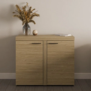 Komoda Rene 97 cm dąb olejowany minimalistyczny design klasyczna forma idealna komoda do salonu lub pokoju dziennego