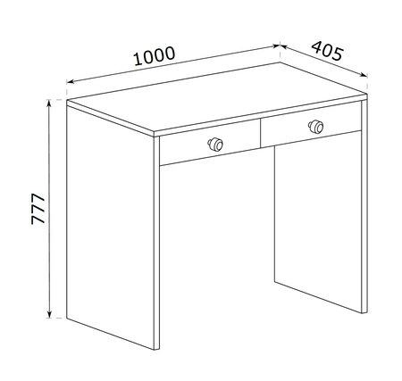 Toaletka z szufladami Cali 100 cm dąb artisan nnowoczesny design stylowe rozwiązanie ułatwi uporządkowanie kosmetyków