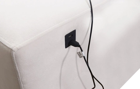 Narożnik z funkcją spania Kelly Sleek VI czarny prawostronny nowoczesny design narożnik do salonu z regulowanymi zagłówkami